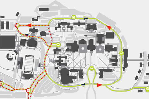 campus parking map sample